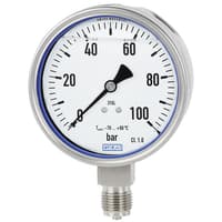 Wika Bourdon tube pressure gauge, Model PG23LT